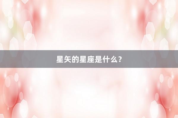 星矢的星座是什么？
